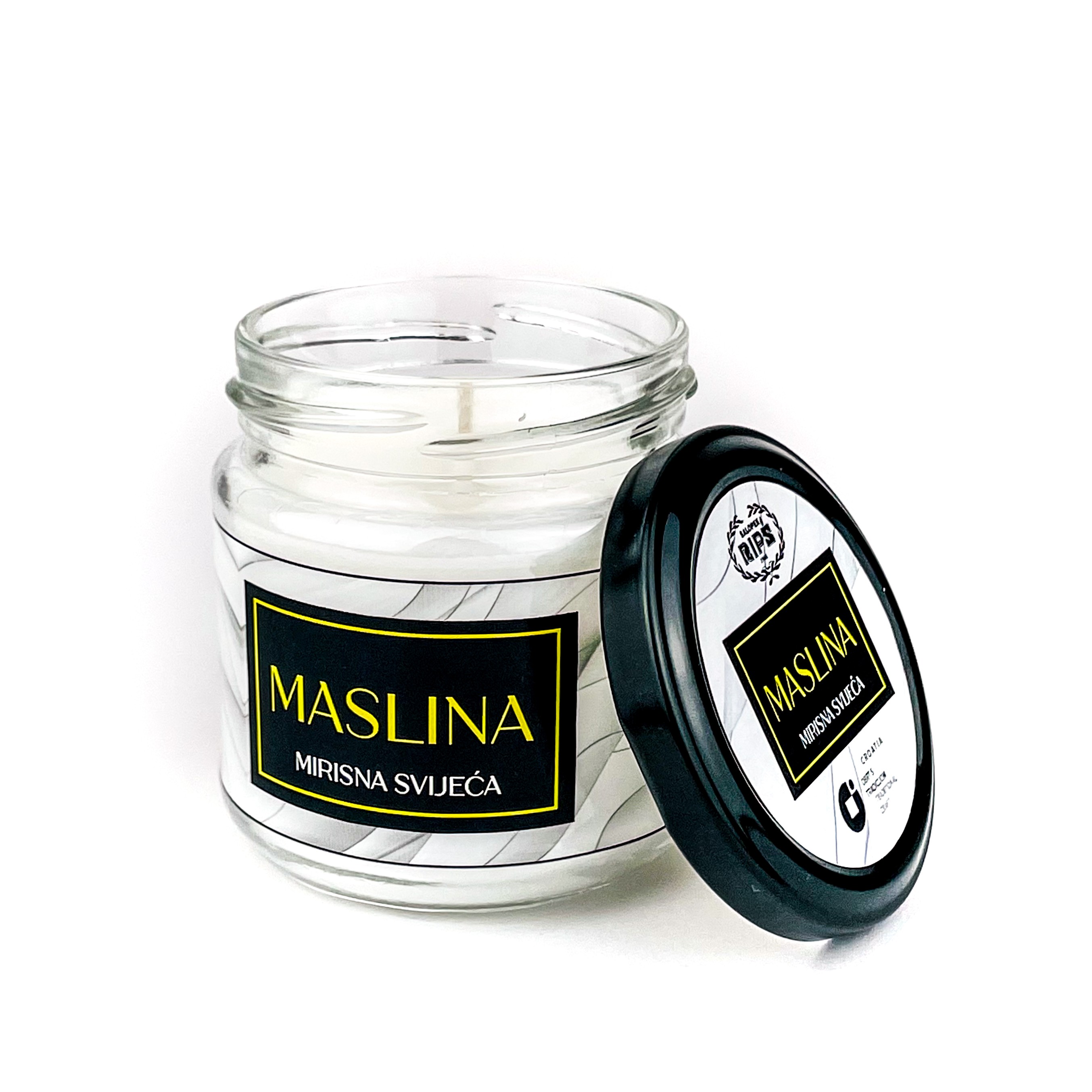 MIRISNA SVIJEĆA STAKLENKA - MASLINA
