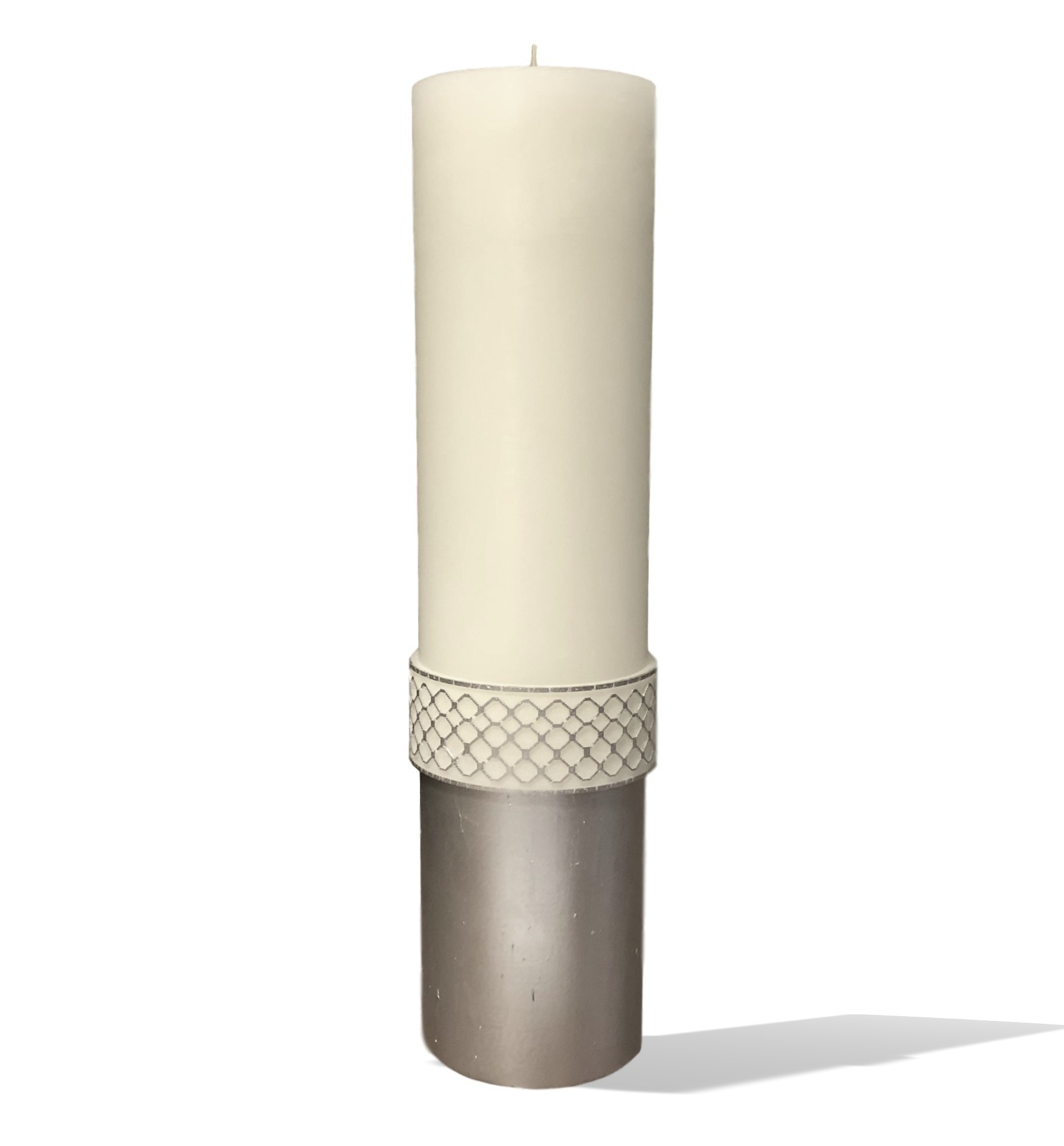 Svijeća top s ukrasom︱105 x 450 mm
