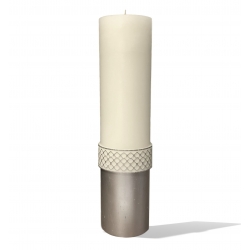 Svijeća top s ukrasom︱105 x 450 mm