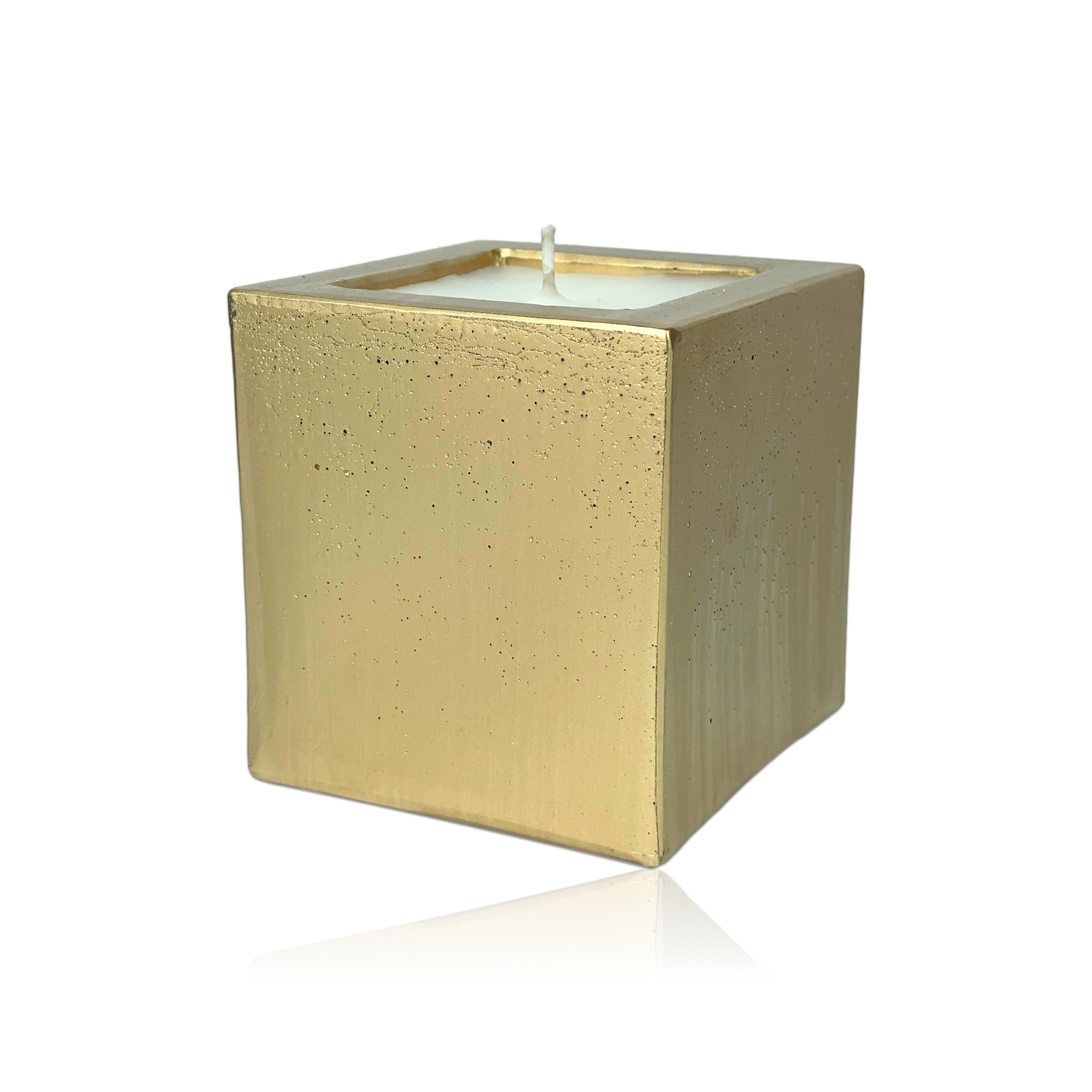 Svijeća kocka 90x90x95 s mirisnim punjenjem︱lak boja