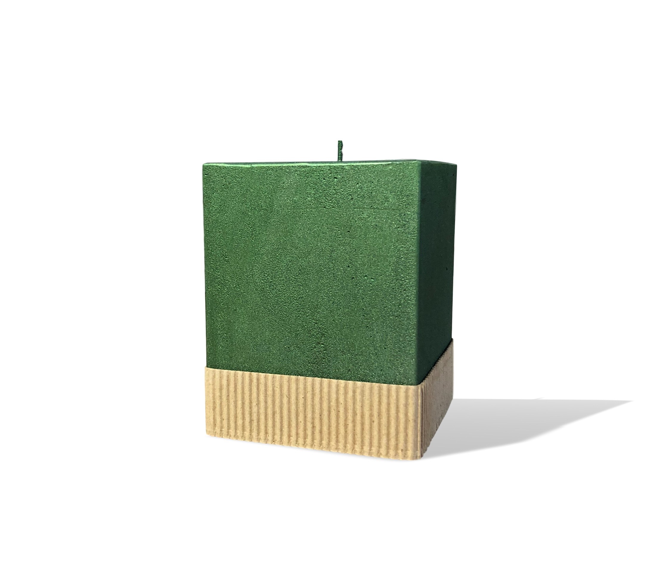 Svijeća kocka 95x95x125 mm rustik