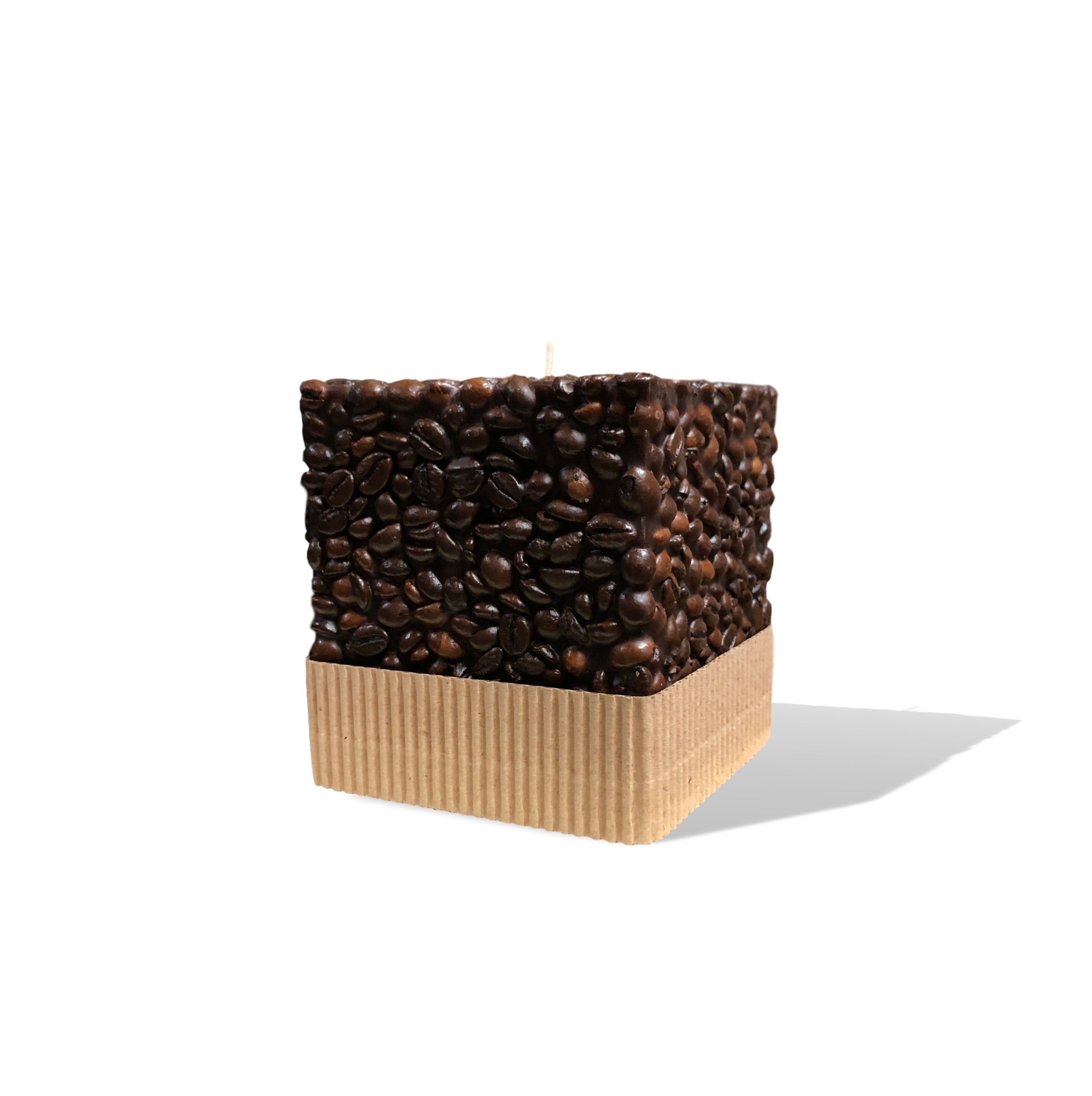 Svijeća kocka kava 95x95x125 mm