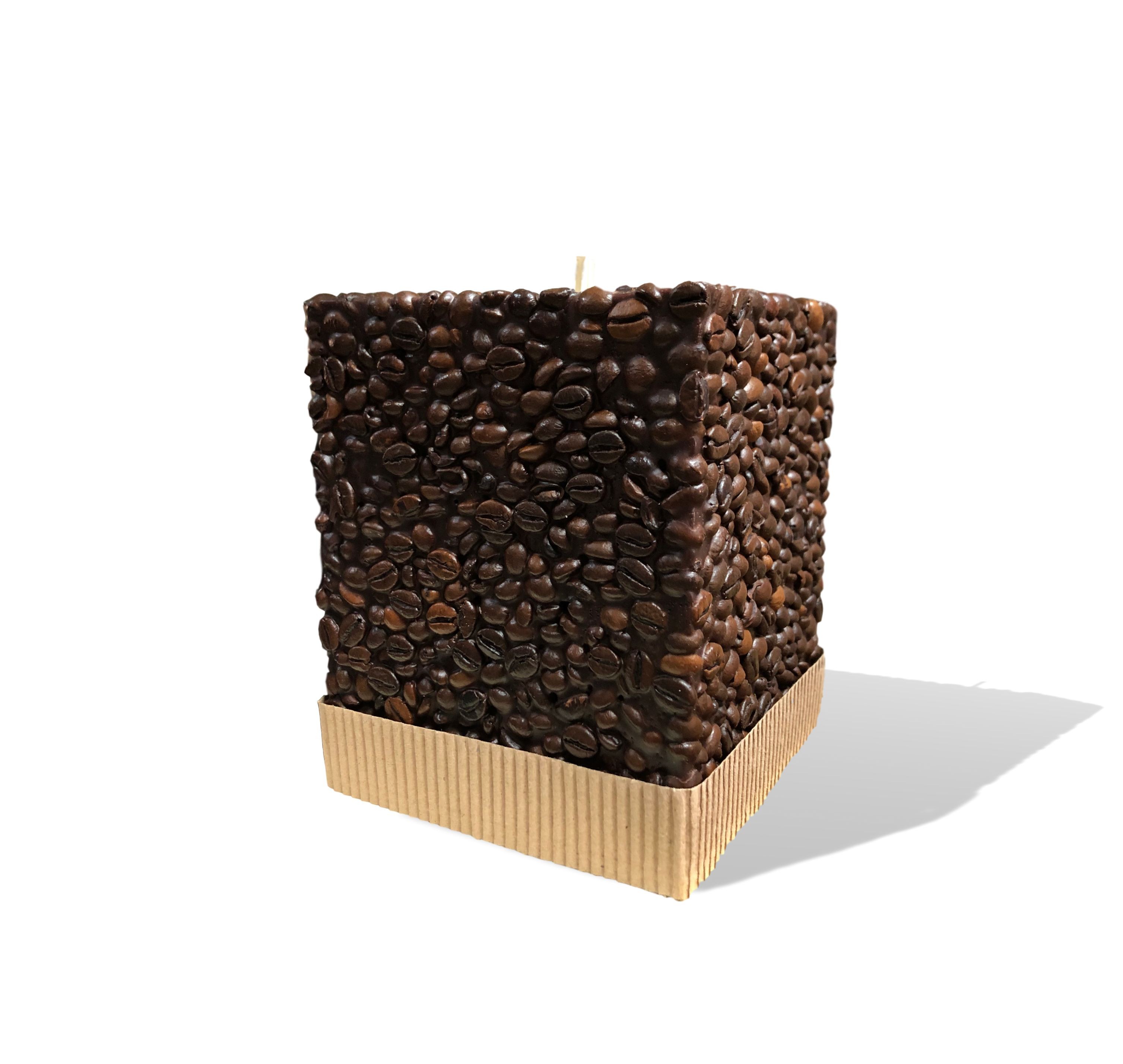 Svijeća kocka kava 120‎‎‎‎‎‎​​​​​ x 120 x 150