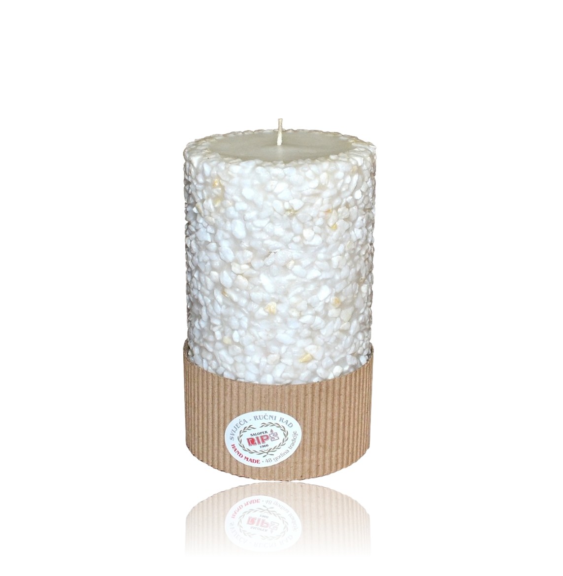 Svijeća top 90x150 mm kamen