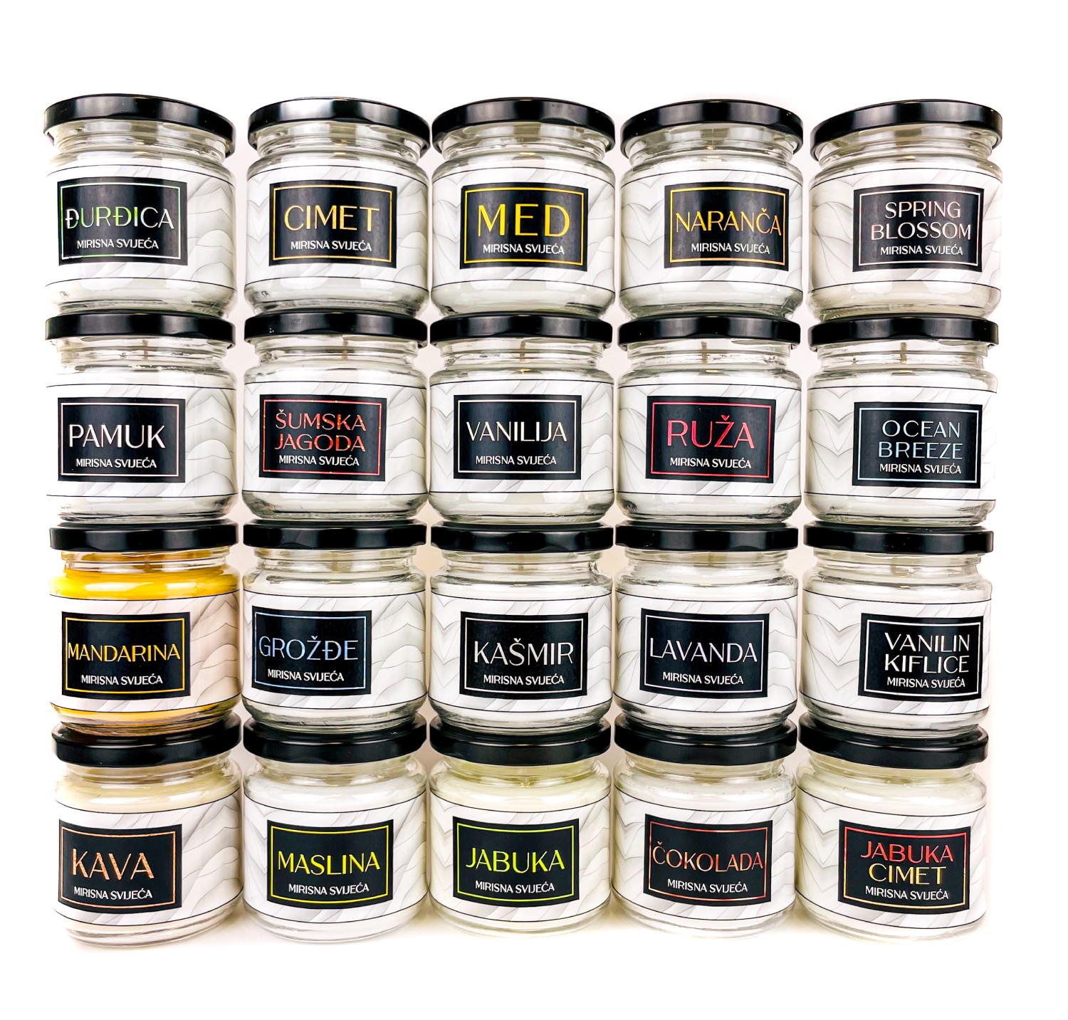 MIRISNA SVIJEĆA STAKLENKA